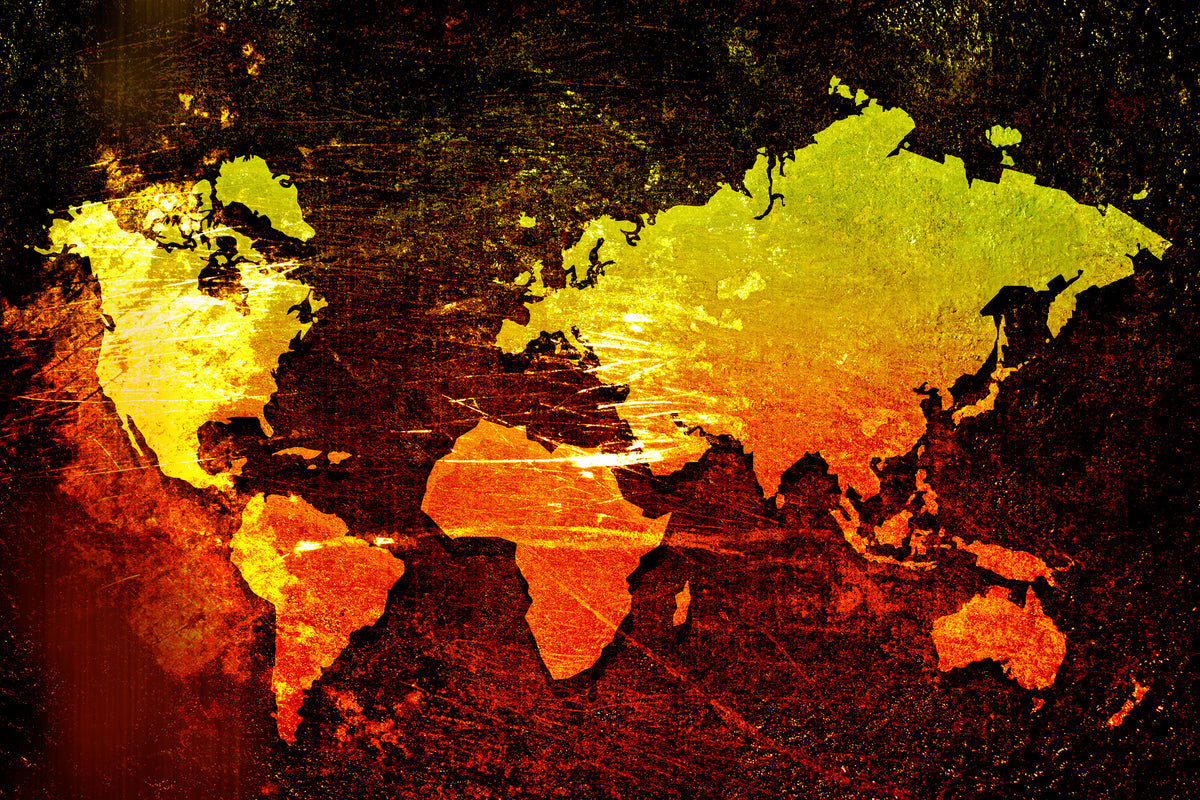 3-piece-aluminium-print-retro-world-map
