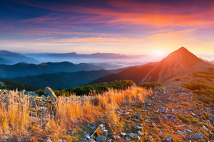 3-piece-acrylic-print-sunset-in-the-alps