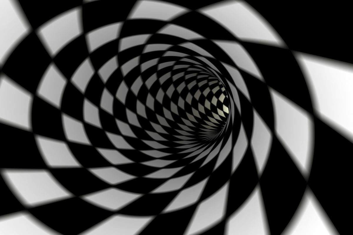 poster-print-abstract-tunnel-black-white