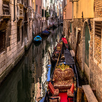 9-piece-aluminium-print-the-gondolas-of-venice
