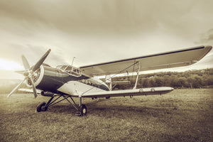modern-3-piece-aluminium-print-nostalgic-aircraft-in-retro-style