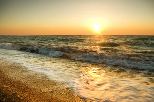 modern-3-piece-aluminium-print-sunset-at-sea