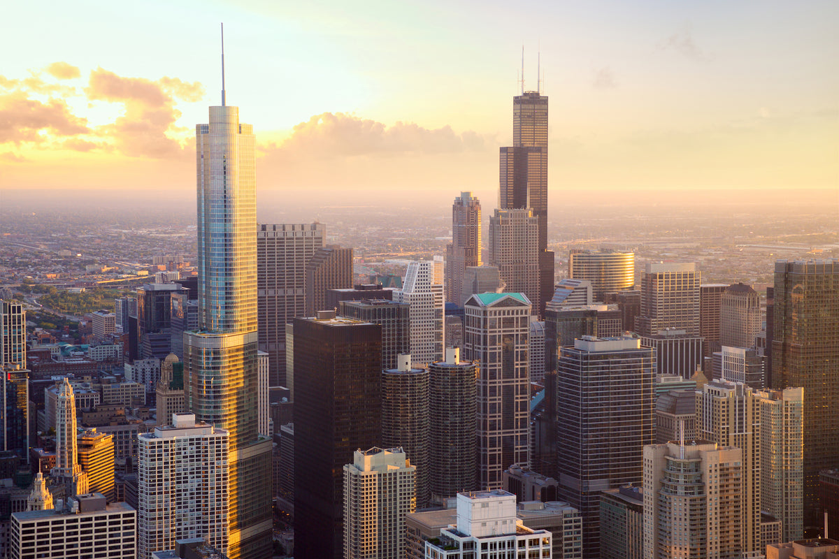 3-piece-aluminium-print-skyline-chicago