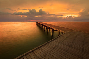 3-piece-aluminium-print-the-footbridge-by-the-sea