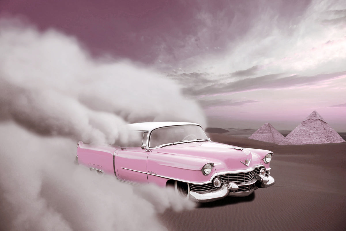 modern-3-piece-aluminium-print-vintage-car-in-the-desert-sand