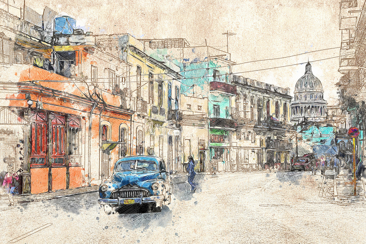 acrylic-print-painting-vintage-cuba